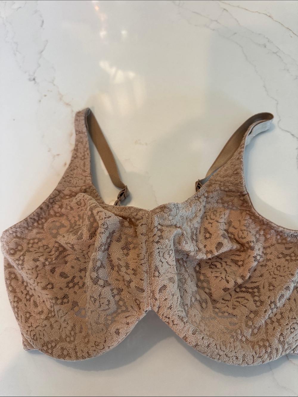 Wacoal Lace Underwire Bra Taupe/Beige 34DDD